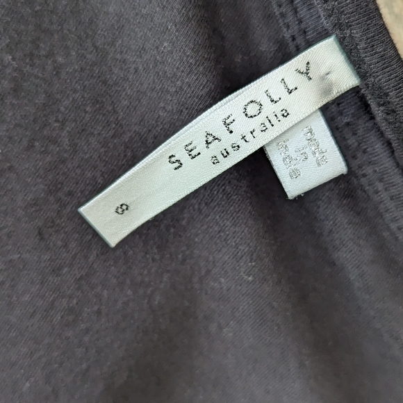 Seafolly One Shoulder Jersey Dress in Black Size 8 - Picture 3 of 7